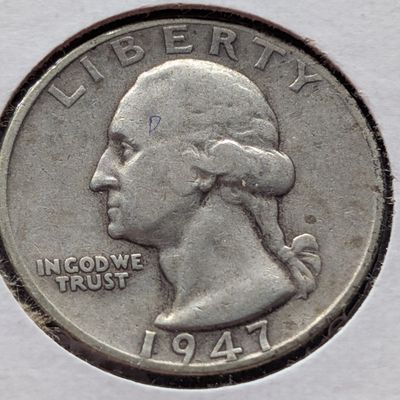 1947-S US Washington Quarter, 90% Silver