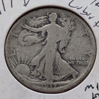 Sale Photo Thumbnail #283: 1917-D Walking Liberty Half Dollar, 90% Silver