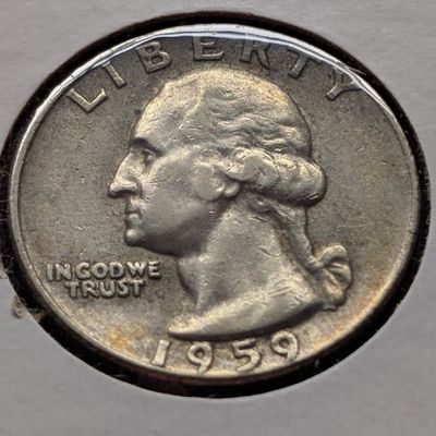 Sale Photo Thumbnail #338: 1959-D Washington Quarter, 90% Silver