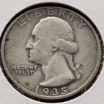 1935-D US Washington Quarter, 90% Silver