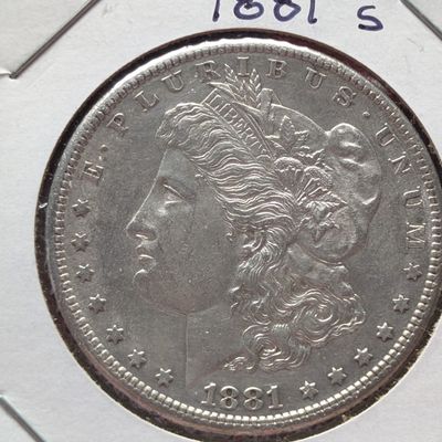 1881-S US Morgan Dollar, 90% Silver, 26.73g