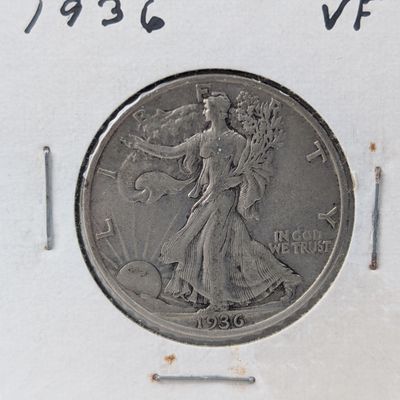 Sale Photo Thumbnail #193: 1936-P Walking Liberty Half Dollar, 90% Silver