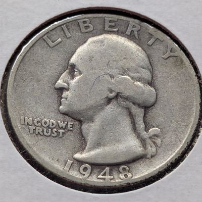 1948-S Washington Quarter, 90% Silver