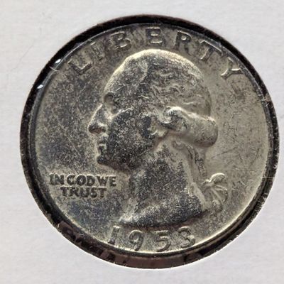 Sale Photo Thumbnail #402: 1953-D Washington Quarter, 90% Silver