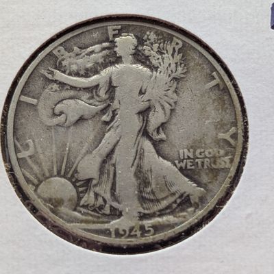 Sale Photo Thumbnail #112: 1945-D Walking Liberty Half Dollar, 90% Silver