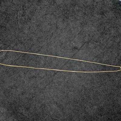 19 Inch Italian .925 Sterling Silver Gold-Plated Box Chain Necklace - 1.4 dwt