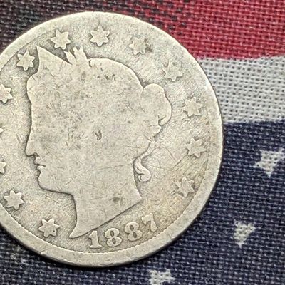 Sale Photo Thumbnail #404: 1887 Liberty Head "V" Nickel