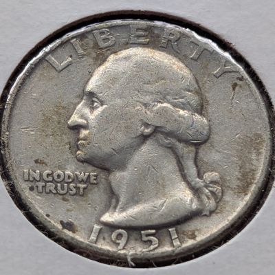 Sale Photo Thumbnail #132: 1951-D US Washington Quarter, 90% Silver