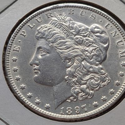 Sale Photo Thumbnail #255: 1897 US Morgan Dollar, 26.73g, .900 Silver
