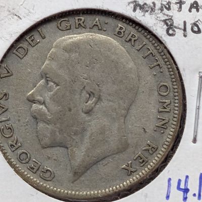 Sale Photo Thumbnail #423: 1930 United Kingdom Half Crown, .500 Silver
