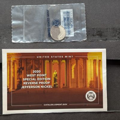 2020-W Jefferson Nickel West Point Special Edition Reverse Proof in OGP