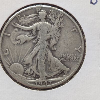 Sale Photo Thumbnail #148: 1947-D Walking Liberty Half Dollar, 90% Silver