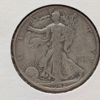 Sale Photo Thumbnail #418: 1945-S Walking Liberty Half Dollar, 90% Silver