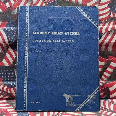 (17) Liberty Head "V" Nickels in partial Whitman Folder No. 9007