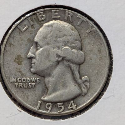 Sale Photo Thumbnail #125: 1954-S Washington Quarter, 90% Silver