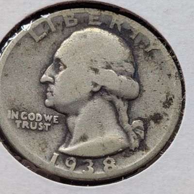 Sale Photo Thumbnail #195: 1938-P Washington Quarter, 90% Silver