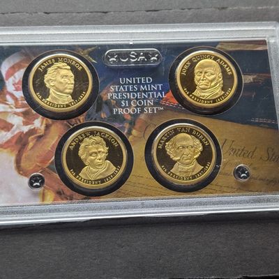 2008-S US Mint Presidential $1 Coin Proof 4-Coin Set in OGP - No Box or COA