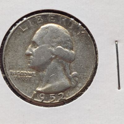 Sale Photo Thumbnail #213: 1952-P US Washington Quarter, 90% Silver