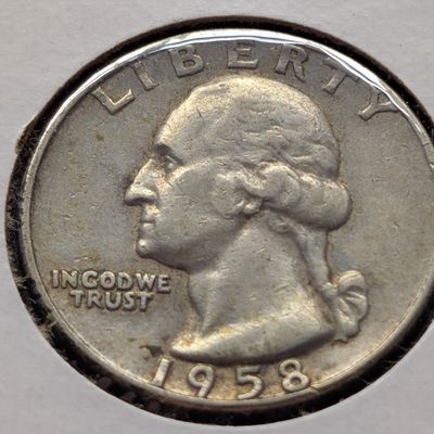 Sale Photo Thumbnail #239: 1958-D US Washington Quarter, 90% Silver
