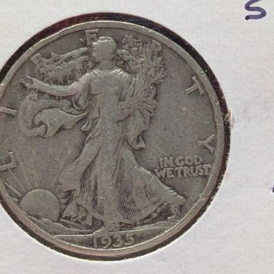 Sale Photo Thumbnail #319: 1935-S Walking Liberty Half Dollar, 90% Silver