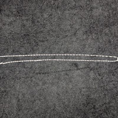 Sale Photo Thumbnail #333: Italian 14K White Gold Singapore Chain Necklace - 1.4 Grams, 17.5 inches
