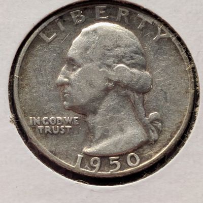 Sale Photo Thumbnail #321: 1950-P US Washington Quarter, 90% Silver