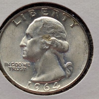 Sale Photo Thumbnail #452: 1964-D US Washington Quarter, 90% Silver