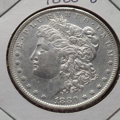 1880-O Morgan Dollar, 90% Silver, 26.73g