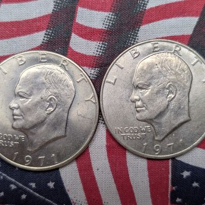 Sale Photo Thumbnail #237: 1971-P and 1971-D Eisenhower Dollars