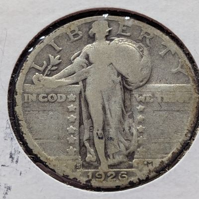 Sale Photo Thumbnail #347: 1926-S Standing Liberty Quarter, 90% Silver