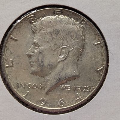 1964-P Kennedy Half Dollar, 90% Silver