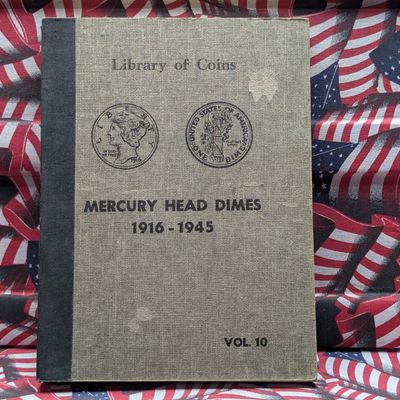 Sale Photo Thumbnail #316: *EMPTY* Library of Coins Vol. 10 Mercury Head Dimes Album - No Coins!!