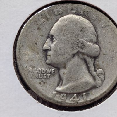 Sale Photo Thumbnail #168: 1941-D Washington Quarter, 90% Silver