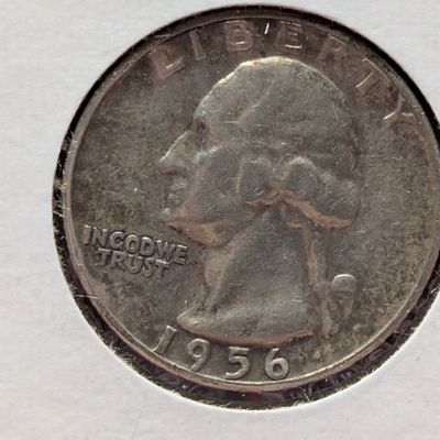 1956-P Washington Quarter, 90% Silver