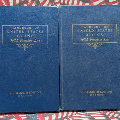 Sale Photo Thumbnail #334: (2) 1961-1962 Whitman Handbook of United States Coins by R. S. Yeoman, Eighteenth and Nineteenth Editions