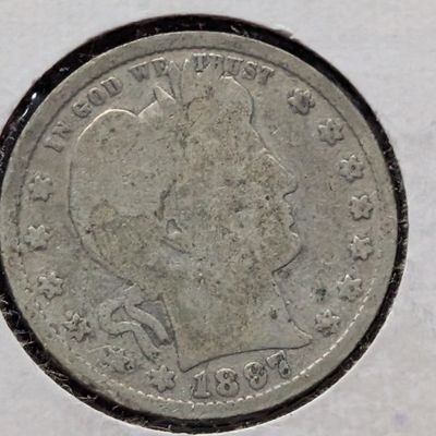 Sale Photo Thumbnail #134: 1897 Barber Quarter, 90% Silver