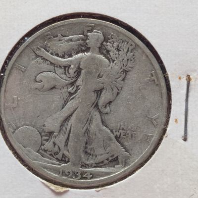 Sale Photo Thumbnail #445: 1934-S Walking Liberty Half Dollar, 90% Silver