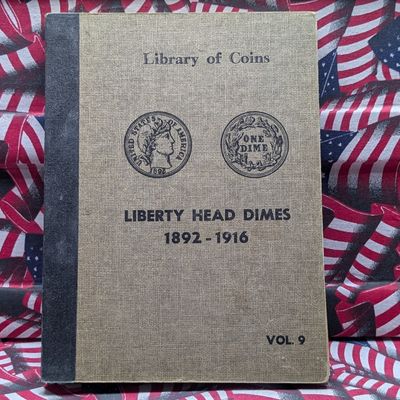 Sale Photo Thumbnail #118: *EMPTY*  Library of Coins Volume 9 Liberty Head Dimes Album for 1892-1916 - No Coins!