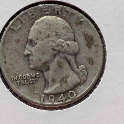 Sale Photo Thumbnail #420: 1940-P US Washington Quarter, 90% Silver