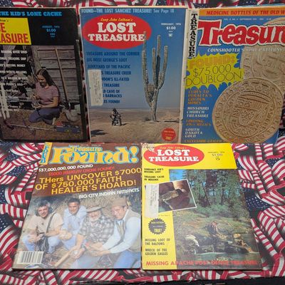 Sale Photo Thumbnail #217: (5) 1975-1981 Vintage Treasure Hunting Magazines. True Treasure and Jess Publishing.