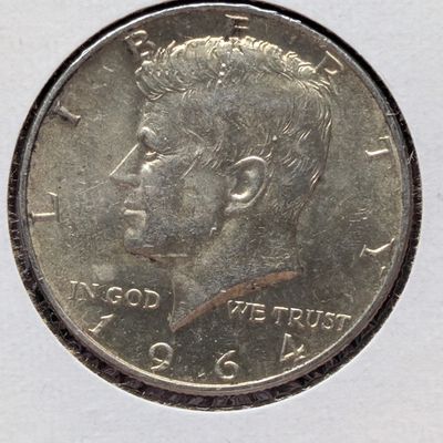 Sale Photo Thumbnail #247: 1964 Kennedy Half Dollar, 90% Silver