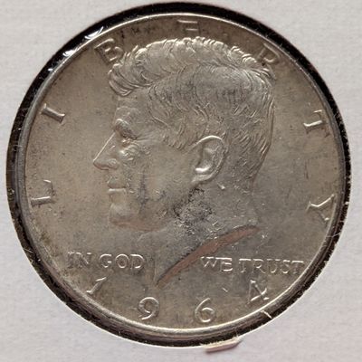 Sale Photo Thumbnail #328: 1964 Kennedy Half Dollar, 90% Silver