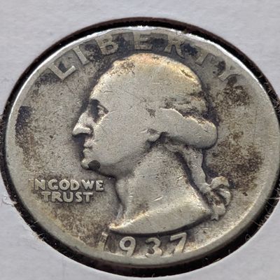 Sale Photo Thumbnail #114: 1937-D Washington Quarter, 90% Silver