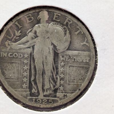 1925-P Standing Liberty Quarter, 90% Silver