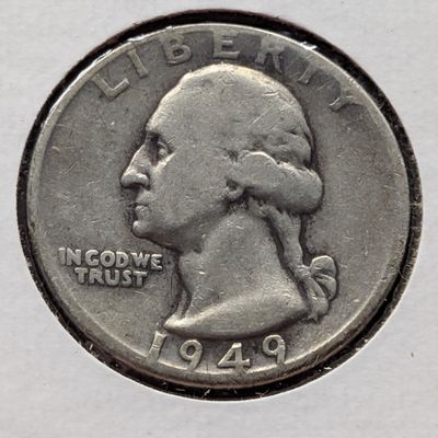 Sale Photo Thumbnail #276: 1949-D Washington Quarter, 90% Silver