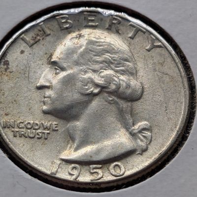 1950-D Washington Quarter, 90% Silver