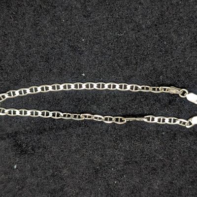 Sale Photo Thumbnail #432: DC Sterling Silver Mariner Link Bracelet - 7.4 Grams, Approx 8 inches