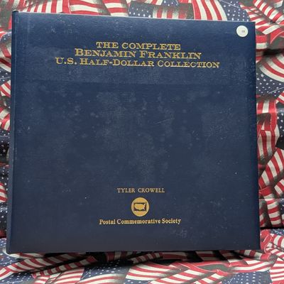 1948-P US Franklin 90% Silver Half Dollar in a Postal Commemorative Society Binder w/Sleeves