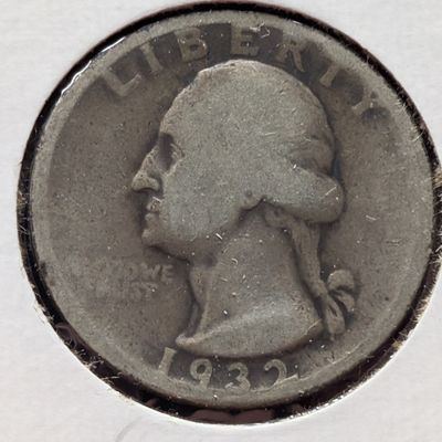 Sale Photo Thumbnail #330: 1932-D US Washington Quarter, 90% Silver