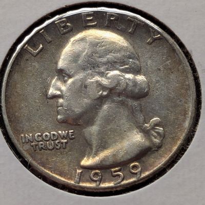 Sale Photo Thumbnail #293: 1959-P US Washington Quarter Dollar, 90% Silver